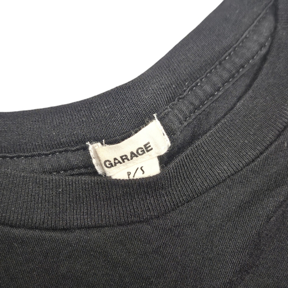 Garage Crop Top for Teens Womens Small Black with Sun Moon and Stars Logo - Picture 3 of 3